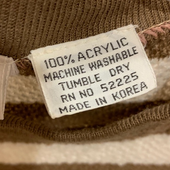 70s era Puffy Shoulder Sweater Size Med Acrylic - Picture 5 of 6